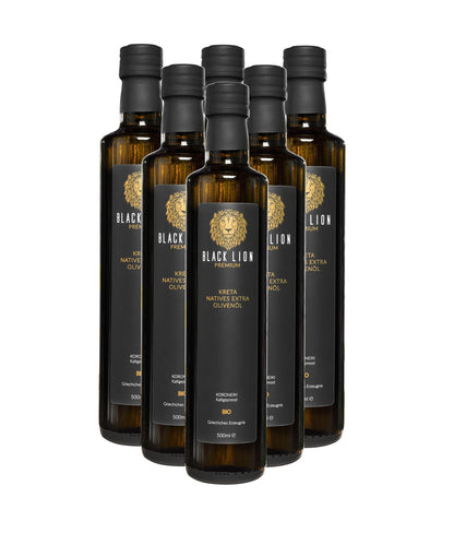 Black Lion Kreta Bio griechisches Olivenöl extra nativ 6x500ml (3L.)