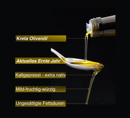 Golden Creta, natives Olivenöl extra aus Kreta 6x1 Liter Kanister - frische Ernte