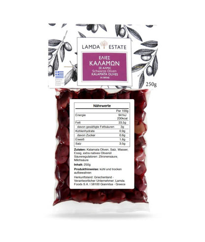 Lamda Estate – Griechisches Oliven Probierpaket 1kg | Neue Ernte 2025, Kalamata & Grüne Oliven